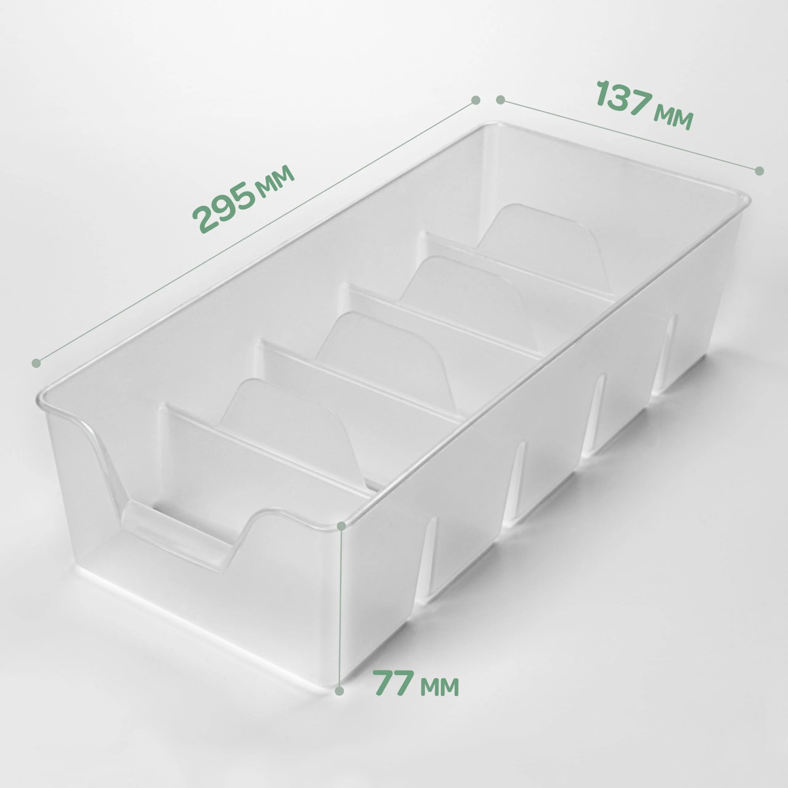 Gewürz Organizer für Schrank, Stapelbarer Gewürze Aufbewahrung, Gewürzbehälter aus Plastik, Gewürzorganiser Küche, Farben zur Wahl Transparent 1 Stk.