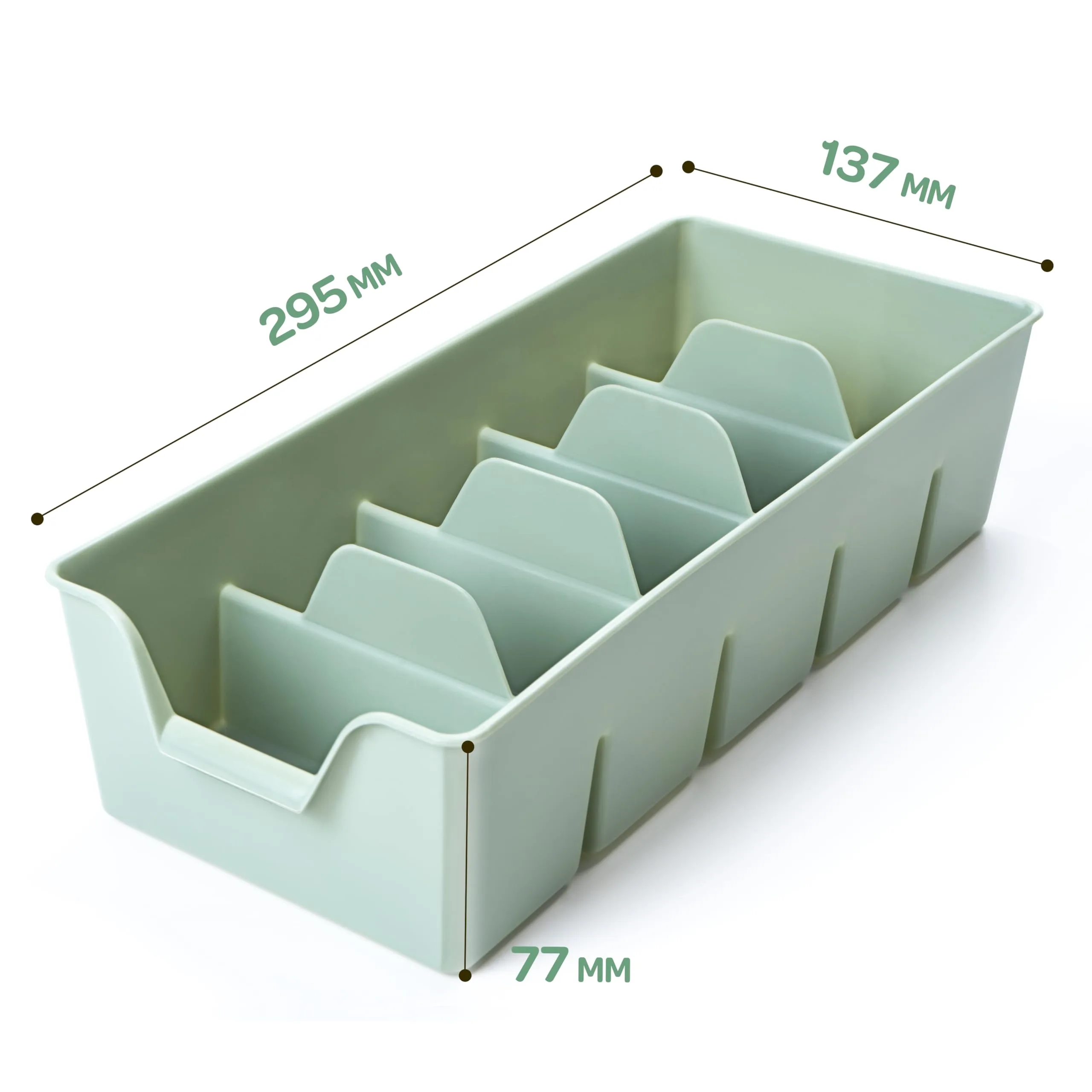 Gewürz Organizer für Schrank, Stapelbarer Gewürze Aufbewahrung, Gewürzbehälter aus Plastik, Gewürzorganiser Küche, Farben zur Wahl Grün 2er Set